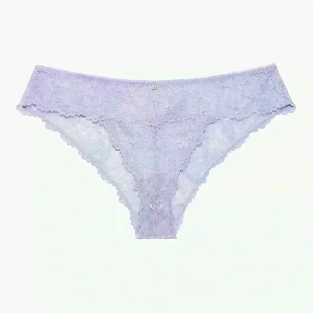 Savage X FENTY Lace Thong , Unicorn Lavender & Lace Cheeky Lavender Panties